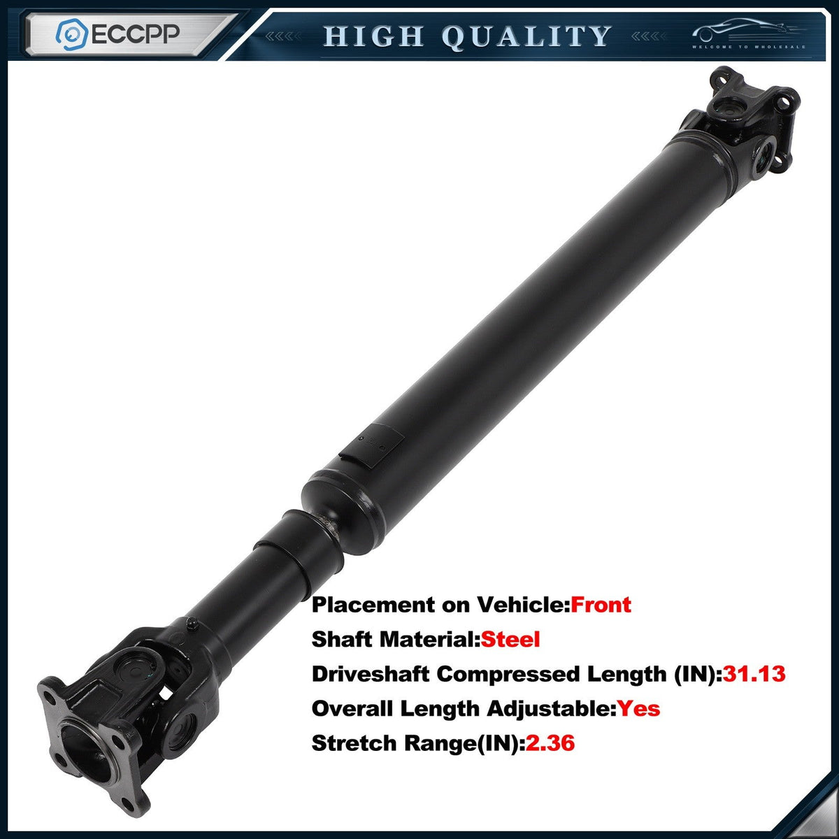 ECCPP Front Driveshaft For Nissan Armada Frontier Suzuki Titan Titan 938-209 ECCPP