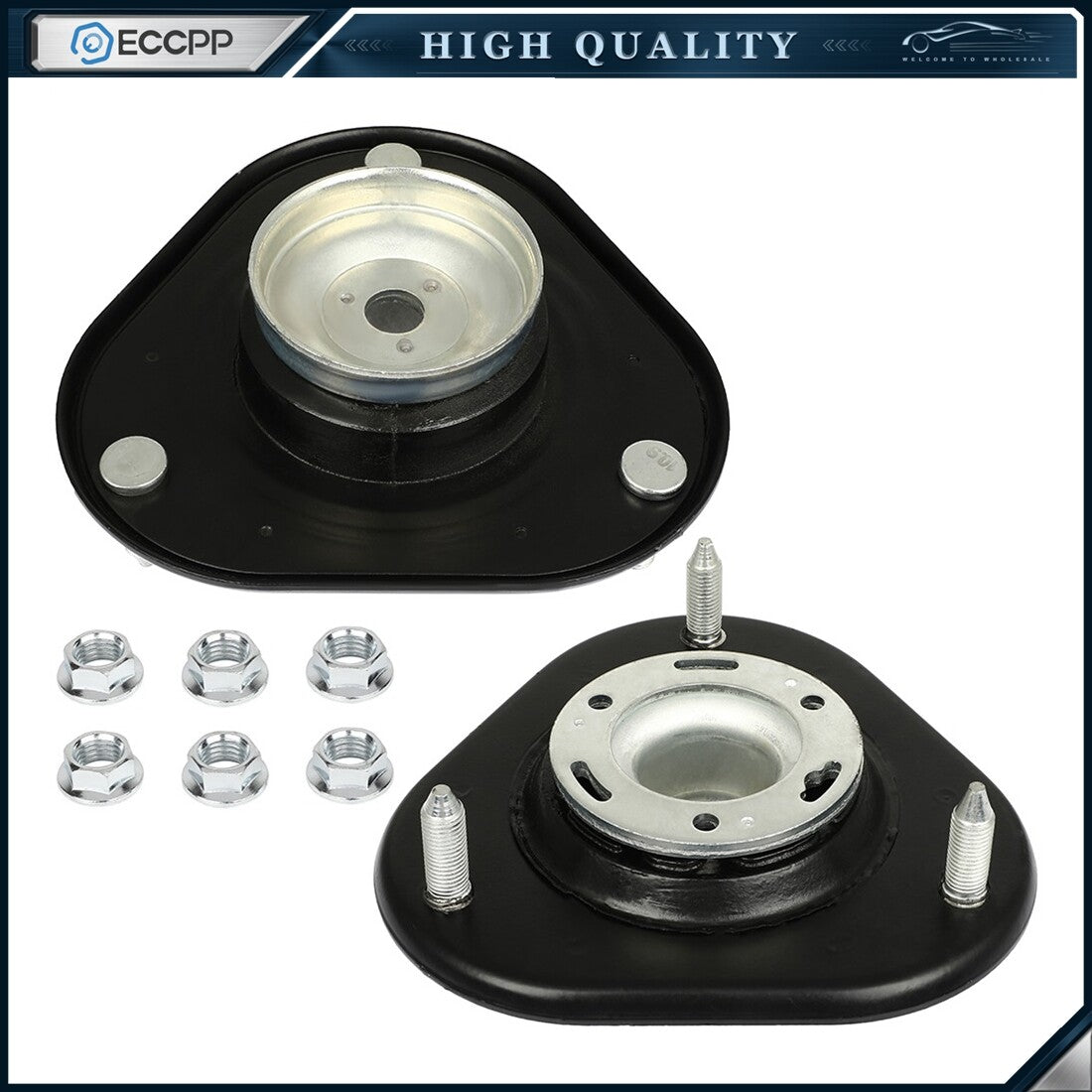 Front Left and Right Side Strut Mounts For Scion TC 2011-2016 Toyota Prius 6B93BC-57