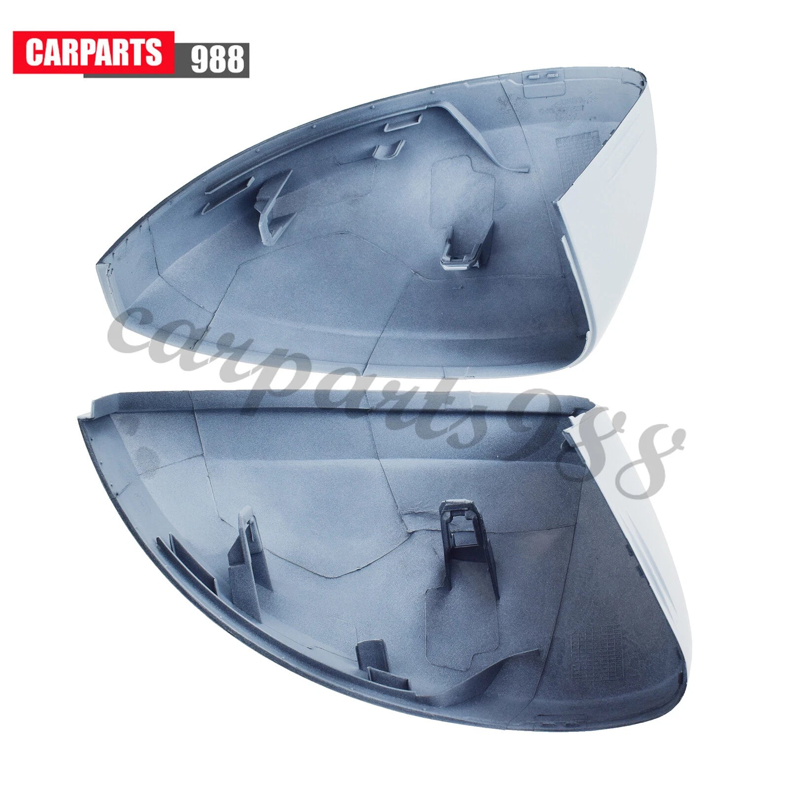 Left Right Side Rear View Mirror Cover White For VW Tiguan 2018 2019 2020-2022 6B93BC-57