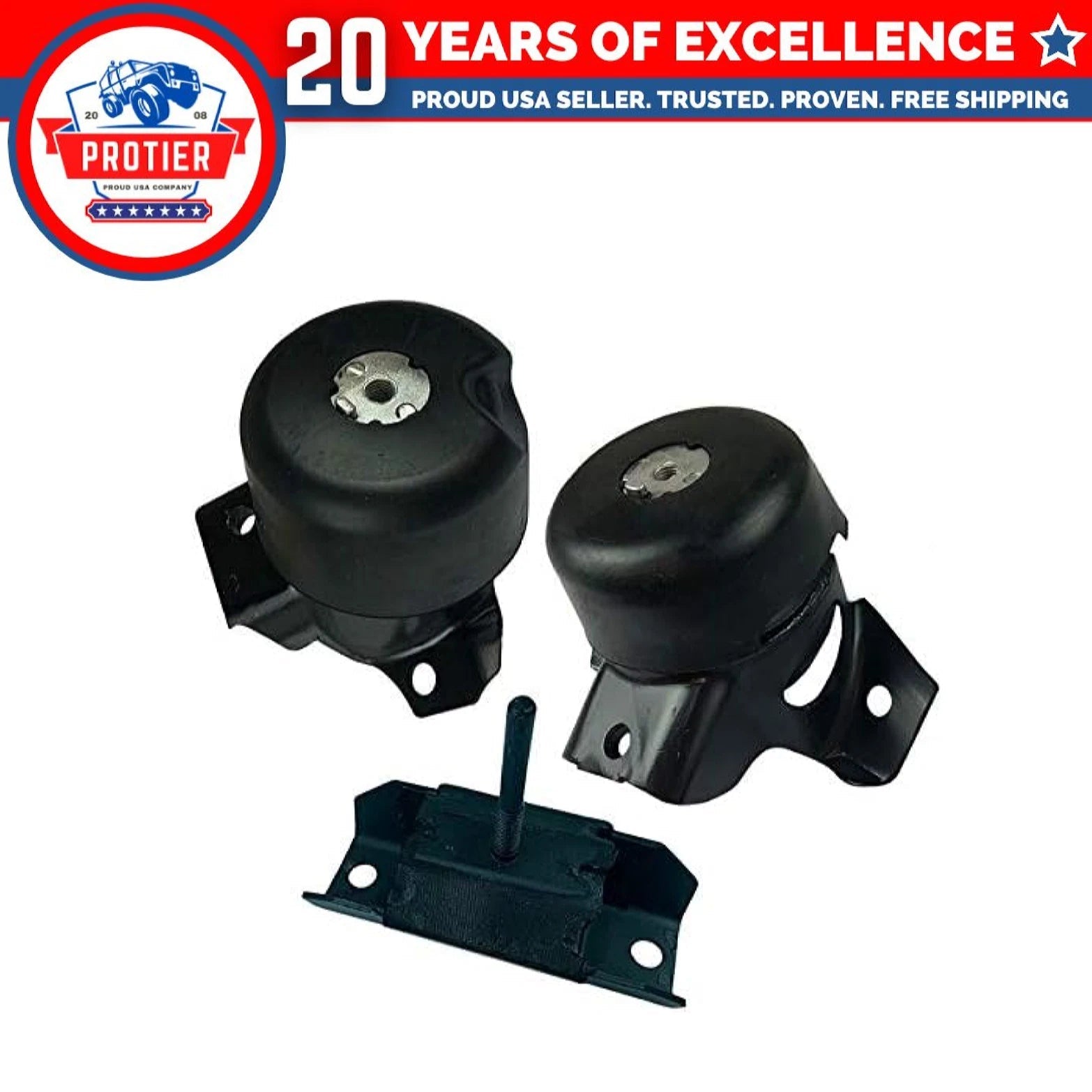 Fits 2015-2016 Chevy Colorado/GMC Canyon 3.6L RWD Motor & Trans Mount Set 6B93BC-57