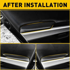 Black Left Front & Right Door Panel Armrest Cover For Honda Accord 08-12 Sedan 6B93BC-57
