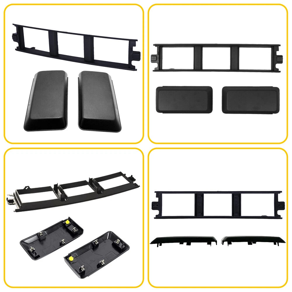 Front Bumper Cover Pads Pair & License Plate Bracket for Set Ford F150 2018-2020 6B93BC-57
