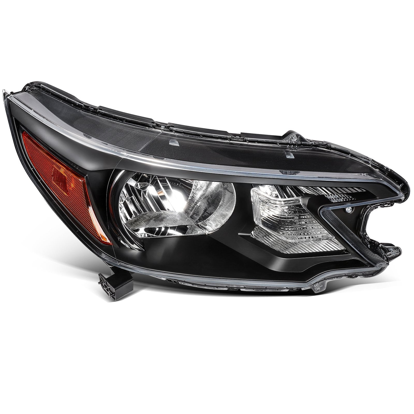 Passenger Right Side Headlight For 2012-2014 Honda CR-V CRV 2.4L Black Amber KOEEP