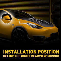 For Tesla Model Y-Right Passenger Side Door Wing Mirror Cover Lower Holder US 6B93BC-57