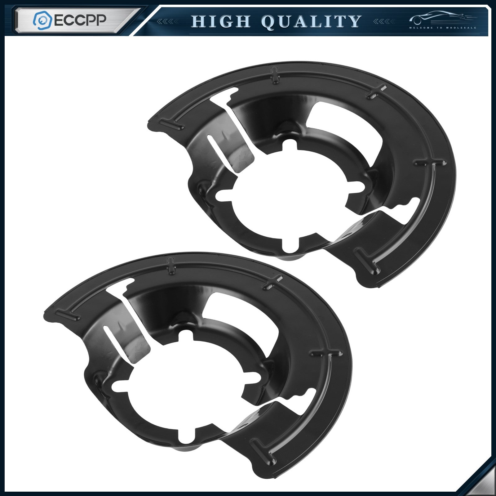 Front Brake Dust Shield Backing Plate For 1999-04 Ford F250 F350 F450 F550 6B93BC-57