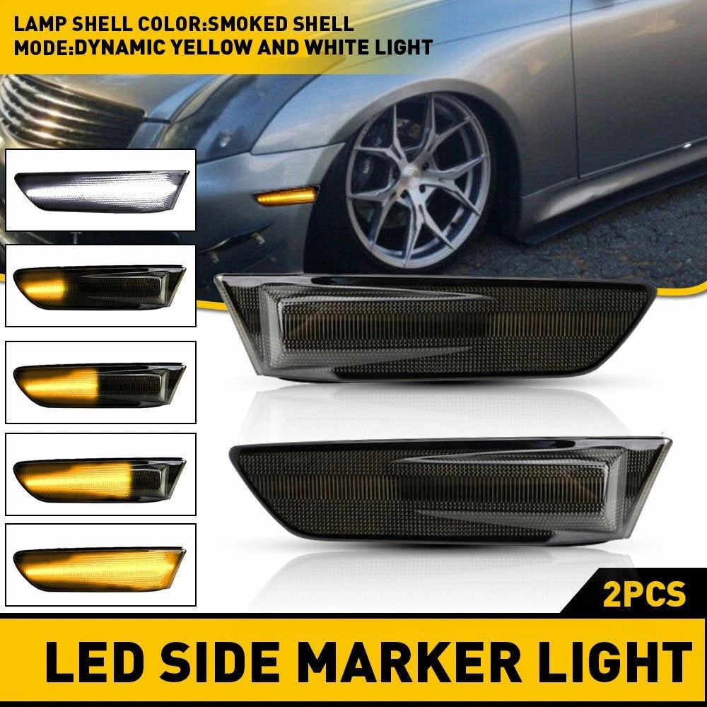 Switchback Sequential Turn Signal Side Marker Light For 03-07 Infiniti G35 Coupe 6B93BC-57