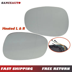 LH RH Rearview Wing Mirror Glass Heated W/ Wire For BMW E81 E82 E87 E88 E90 E91 6B93BC-57