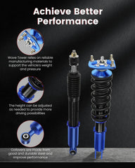 Suspension Spring Kit Coilovers For 1994-04 Ford Mustang Shock Struts Adj Height 6B93BC-57