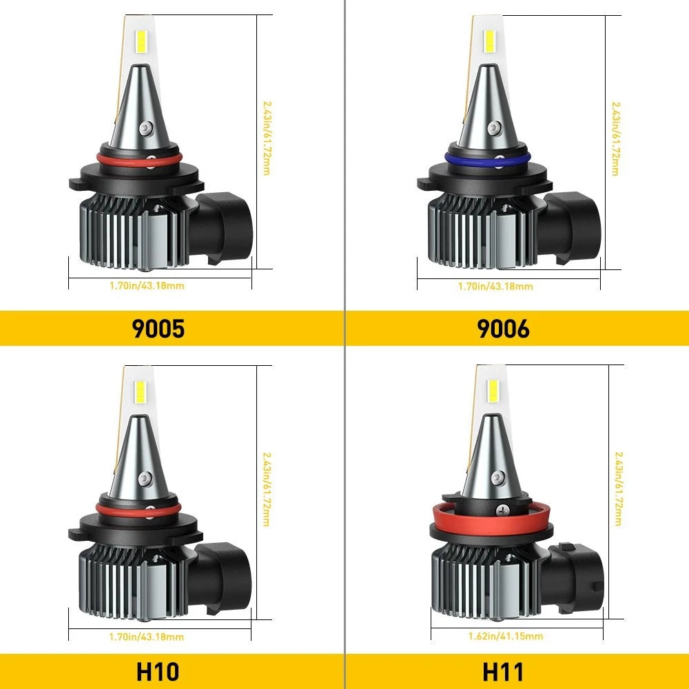 AUXITO LED Fog Driving Light Bulbs 9005 9006 880 881 H11 5202 9145 PSX24W H10 EA AUXITO