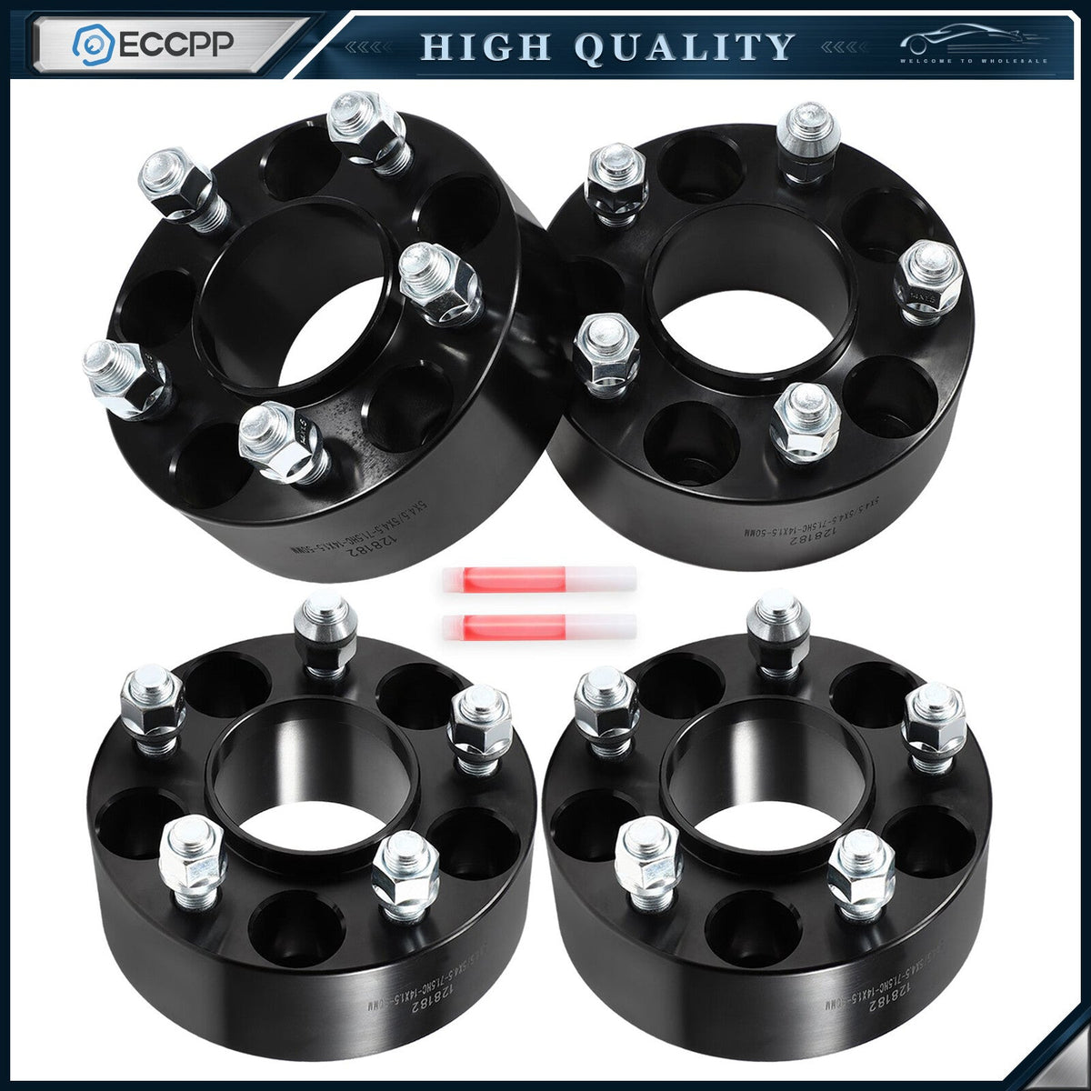 4 Pcs 2" 5x4.5 Hub Centric Wheel Spacers 14x1.5 For Dodge Charger Challenger 6B93BC-57