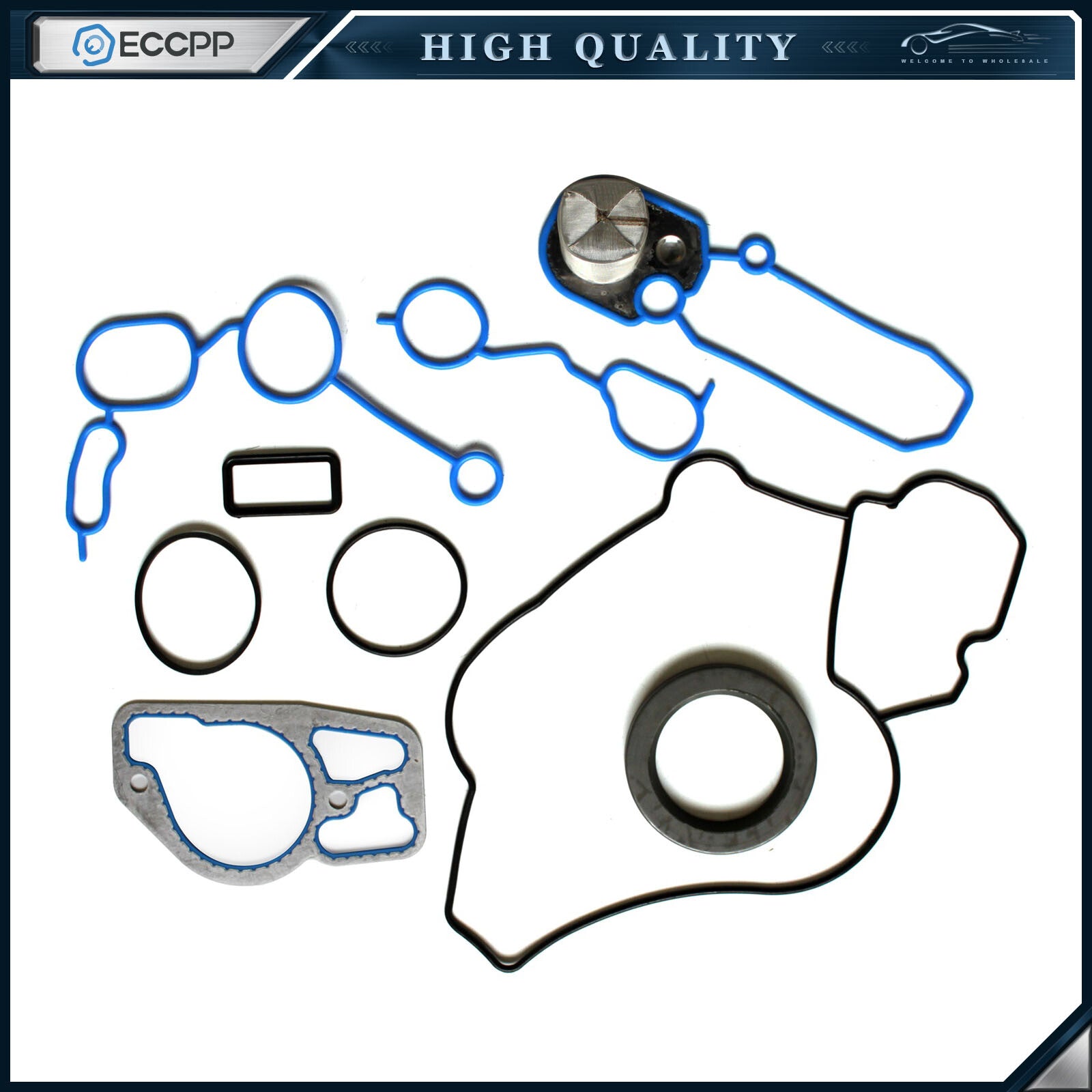 ECCPP Timing Cover Gasket For 99-03 Ford E350 F250 F-350 Super Duty 7.3L OHV ECCPP
