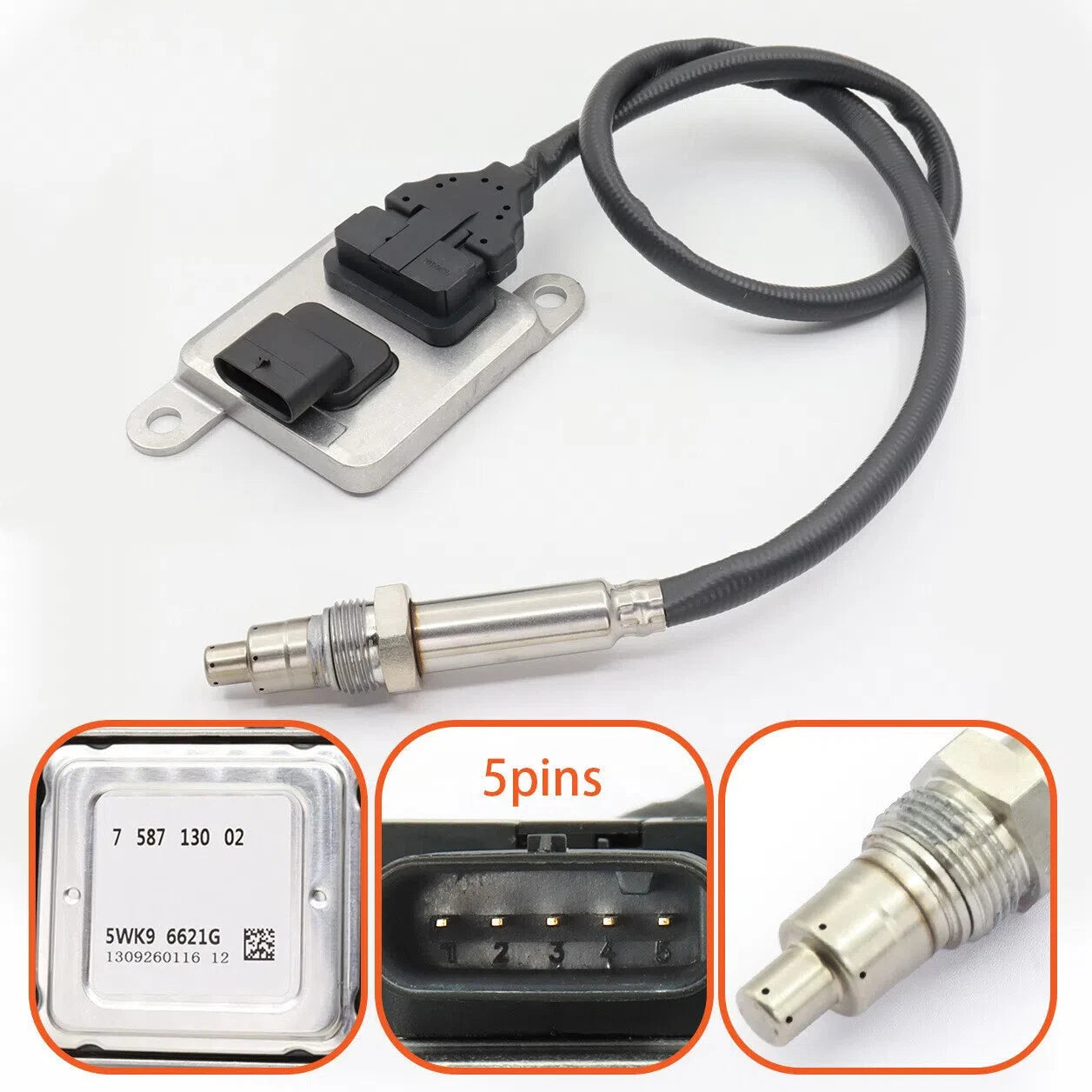 5WK96621G Nitrogen Oxygen Nox Sensor 758713002 For BMW 1 3 Series E81 E87 E91 6B93BC-57