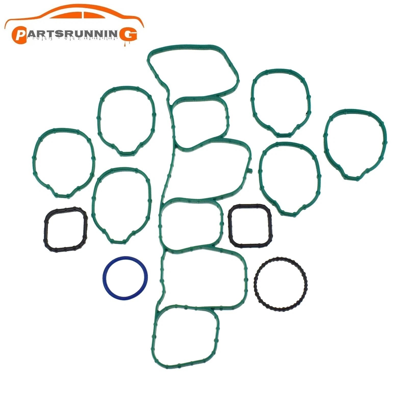 Intake Manifold Gasket Set AT4Z9H486A For Ford Lincoln 3.5L-3.7L V6 DOHC 2011-15 6B93BC-57