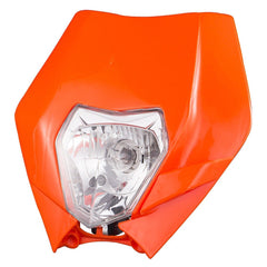 Motocross Orange Front Headlight For KTM 125 150 250 300 350 400 450 500 530 690