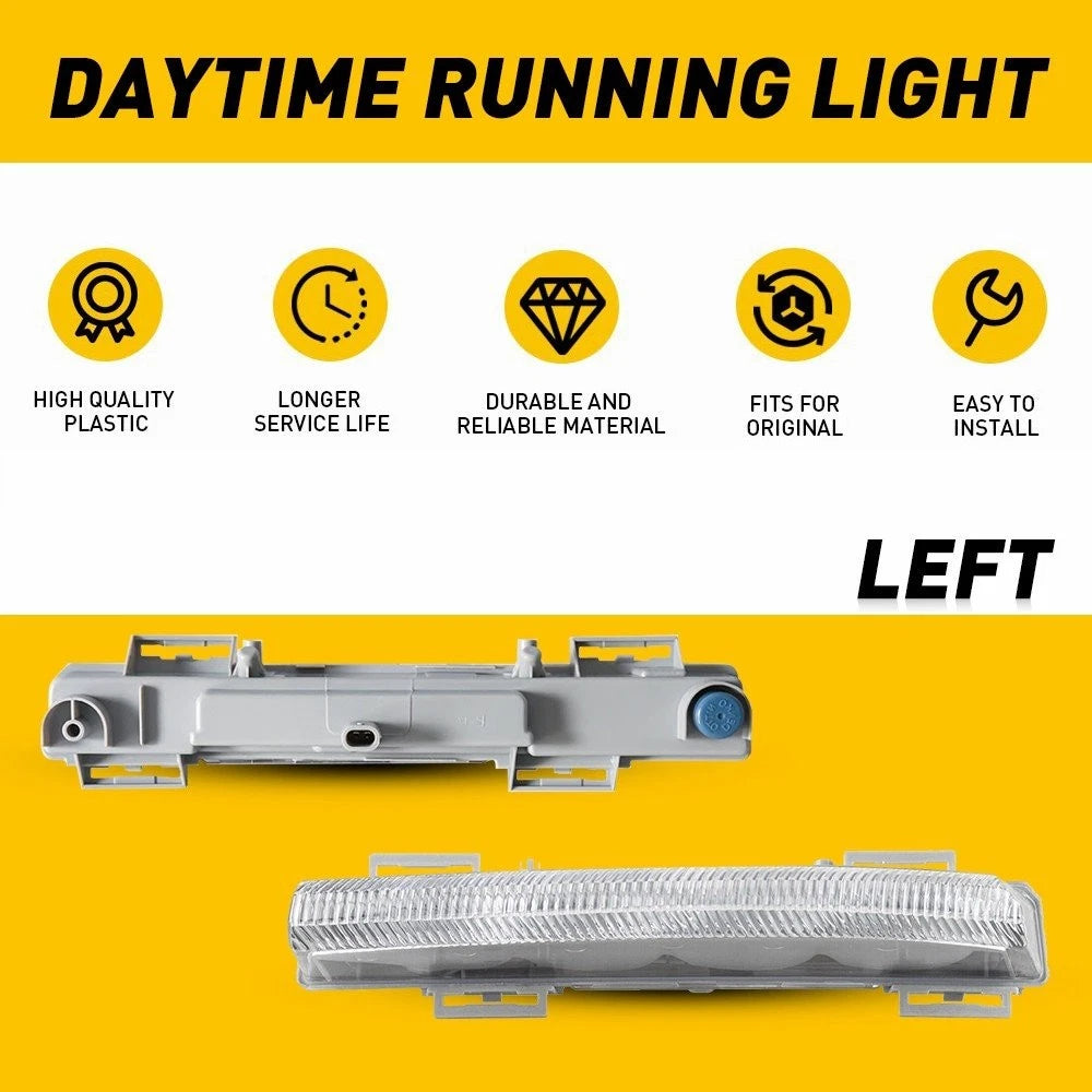 Left LED Daytime Driving Light Fog Lamps DRL For Mercedes Benz W204 C-Class EOA 6B93BC-57
