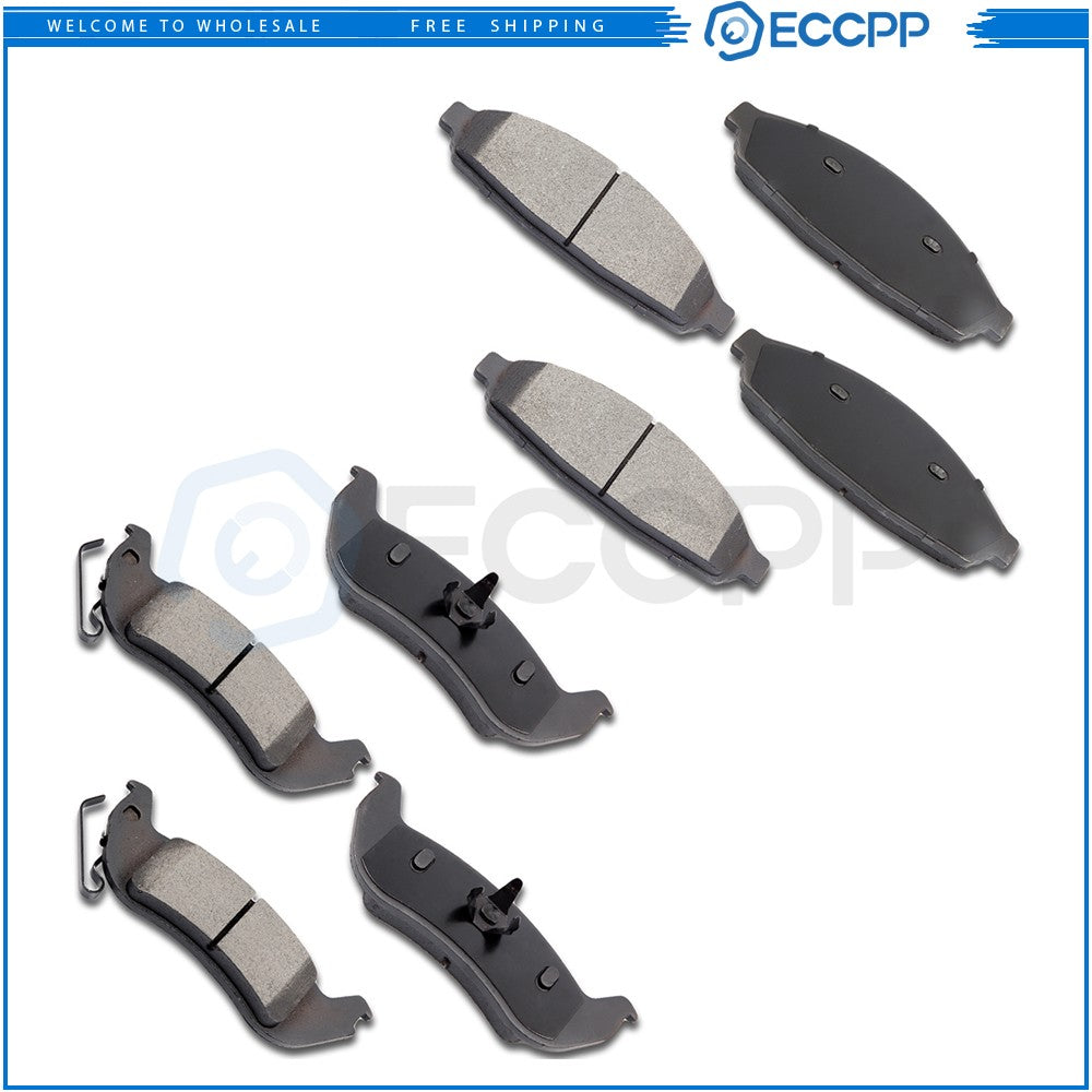 Front Rear Ceramic Brake Pads For Crown Victoria Town Car Grand Marquis 8PCS 6B93BC-57