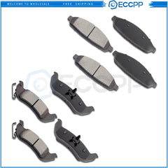 Front Rear Ceramic Brake Pads For Crown Victoria Town Car Grand Marquis 8PCS 6B93BC-57