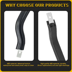 2pc Automotive Interior Door Handle Pull Fit for Jeep CJ5 CJ7 Wrangler 55009801K 6B93BC-57