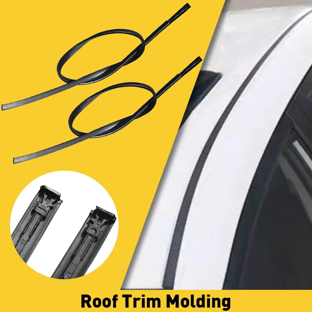 For 2010 2009 2011 2012 2013 Toyota Corolla Set of 2 Black Roof Trim Molding Kit 6B93BC-57