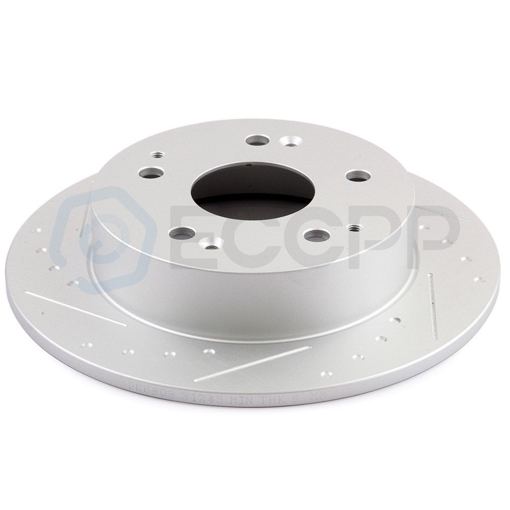 Front & Rear Slotted Brake Rotors Discs For 98 - 02 Honda Accord EX LX 3.0L 6B93BC-57