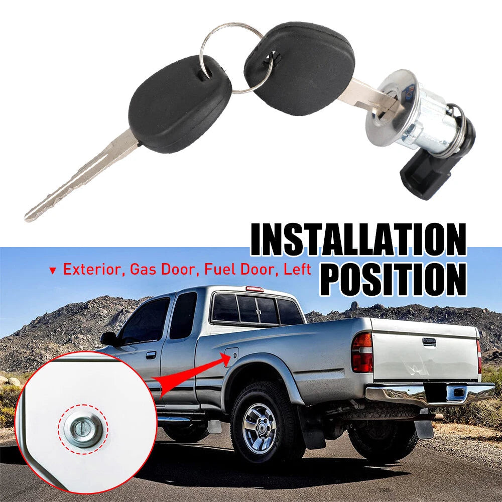 For Toyota 1995-2004 Tacoma 2000-2003 Tundra Fuel Door Lock Cylinder & Key EOA 6B93BC-57