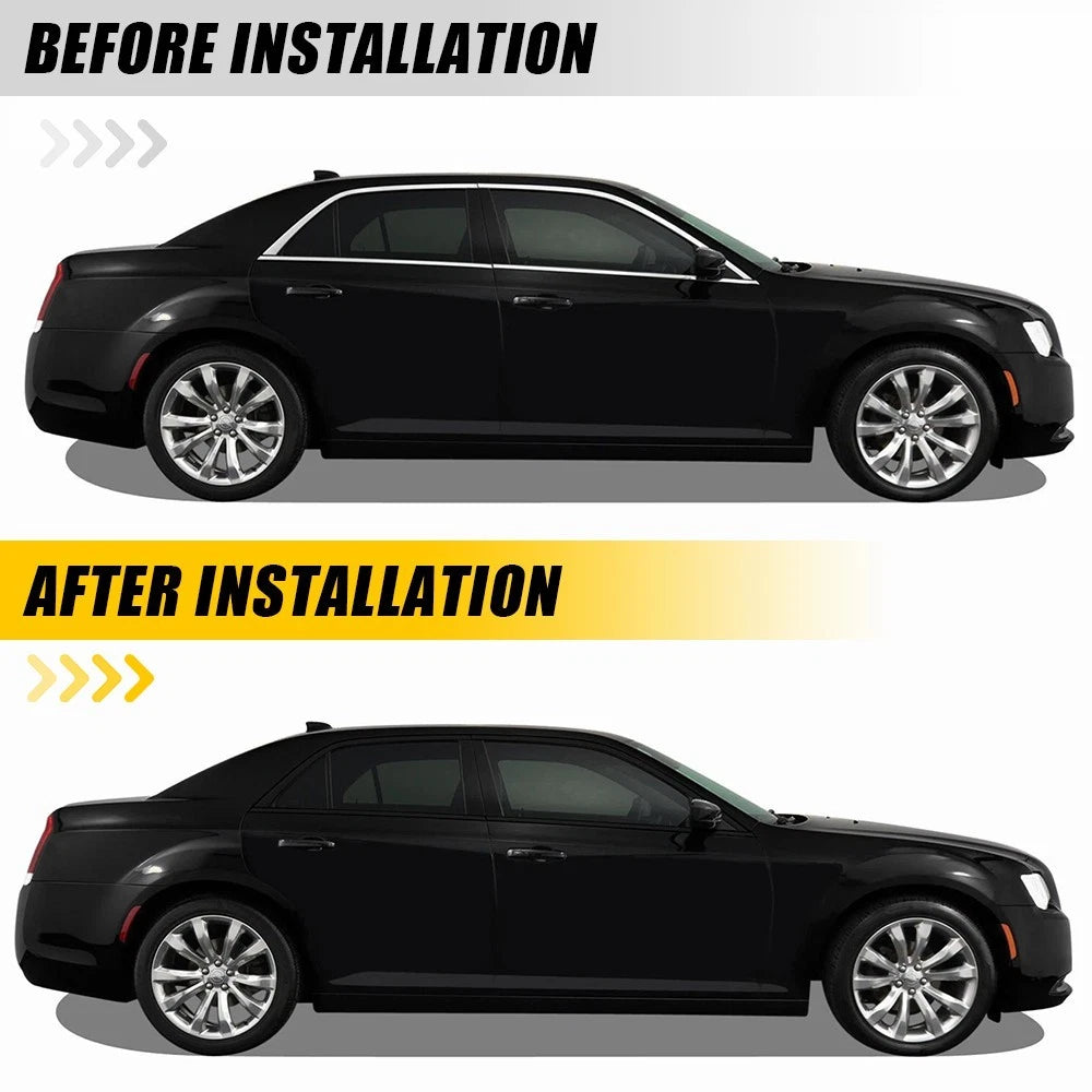 8x Fit 2011 12-2023 Chrysler 300 Side Window Chrome Delete Film Blackout Trim EA 6B93BC-57