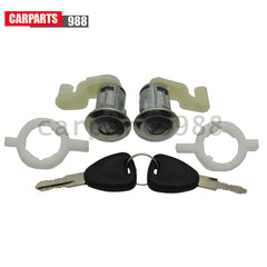 Door Lock Barrel Cylinder With Keys For Renault Clio II Megane Thalia 7701472806 6B93BC-57