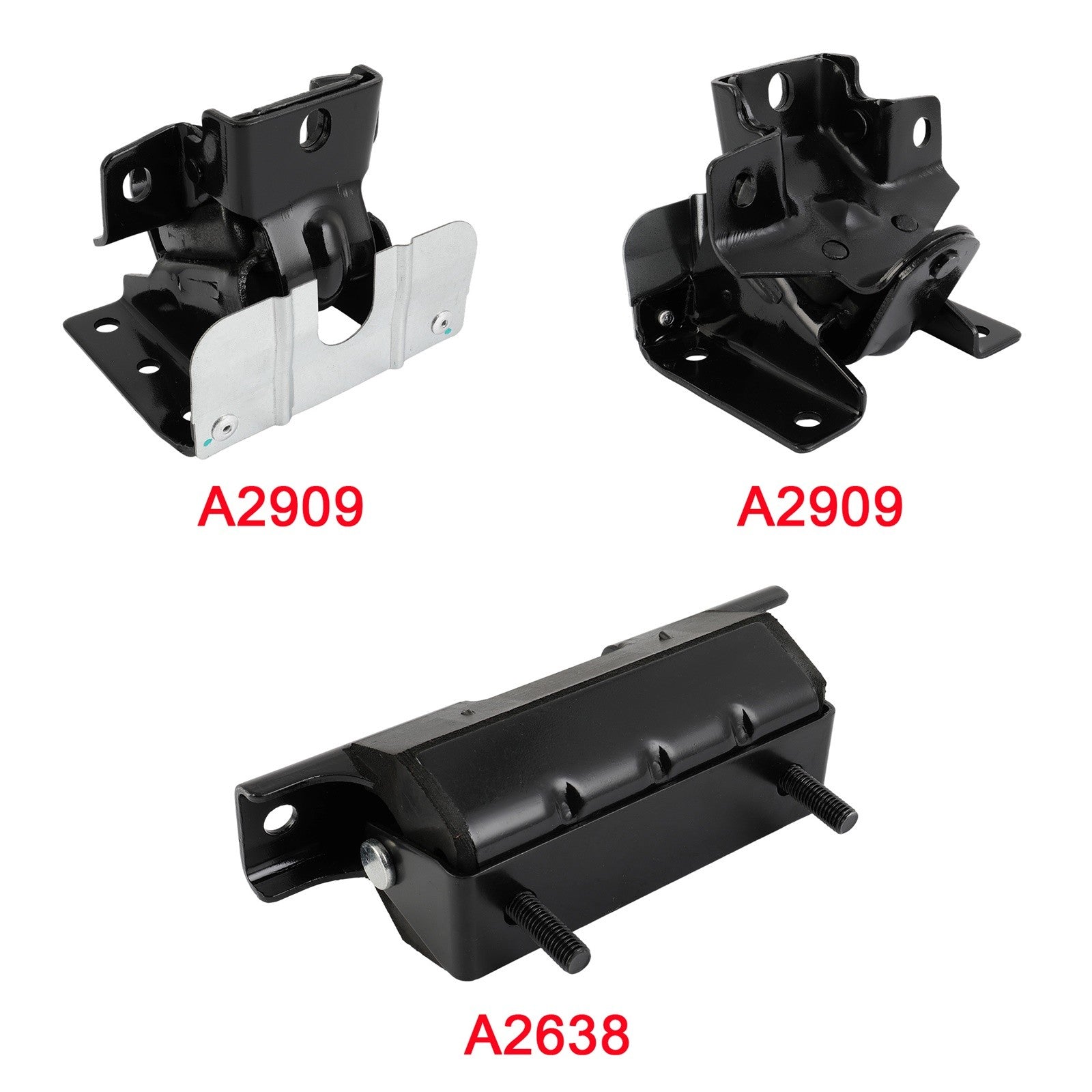 2Pcs Engine Mount + Trans Mount Kit For 1999-2007 GMC Sierra 1500 4.8L 5.3L 6.0L 6B93BC-57
