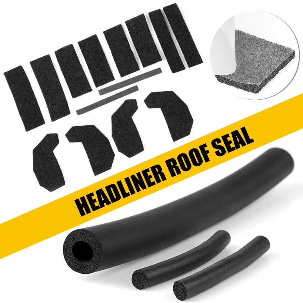 17Pcs Hard Top Leak Repair Seal Kit Assy for 2007-2017 Jeep Wrangler 68026937AB 6B93BC-57