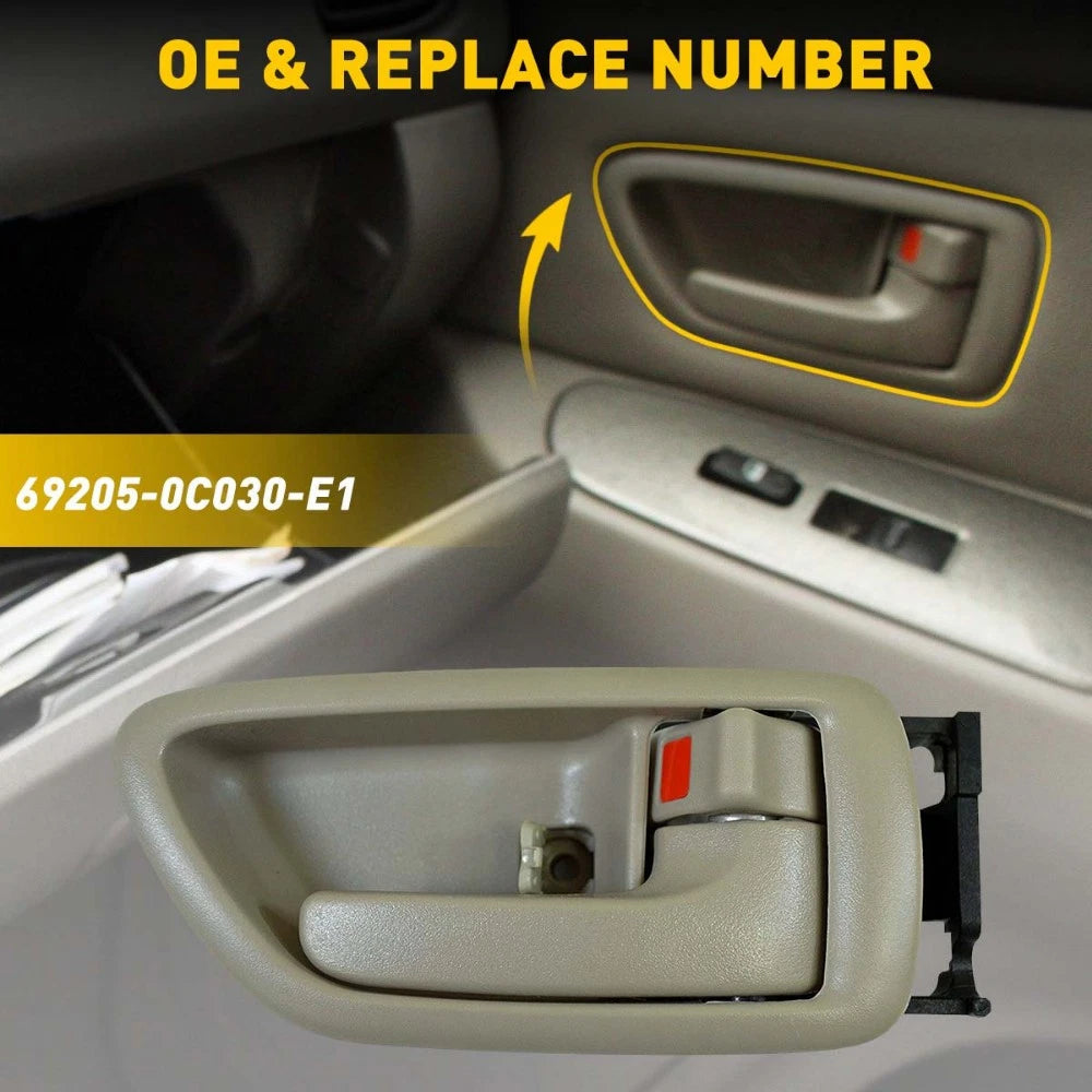 Inside Gray Right Side Door Handle for Sequoia 01-07 04-06 Tundra Crew Cab EOA 6B93BC-57