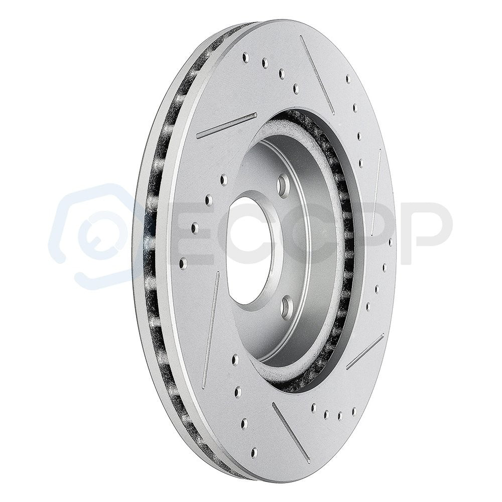 For Nissan 2009-2014 Cube 2007-2012 Sentra Versa Drill Front Brake Discs Rotors 6B93BC-57