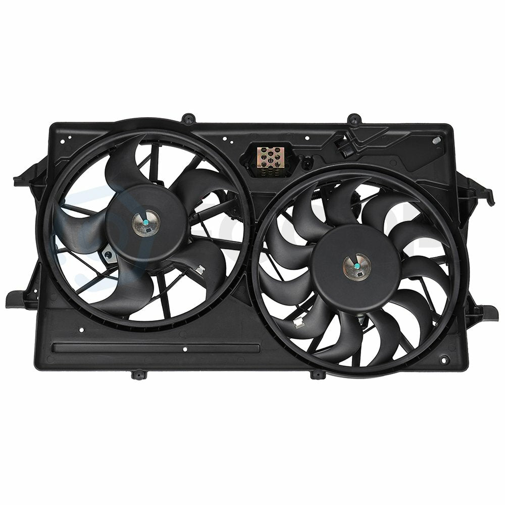 Radiator Condenser Cooling Fan Assembly For 2000 2001-2004 Ford Focus 674-00749 6B93BC-57