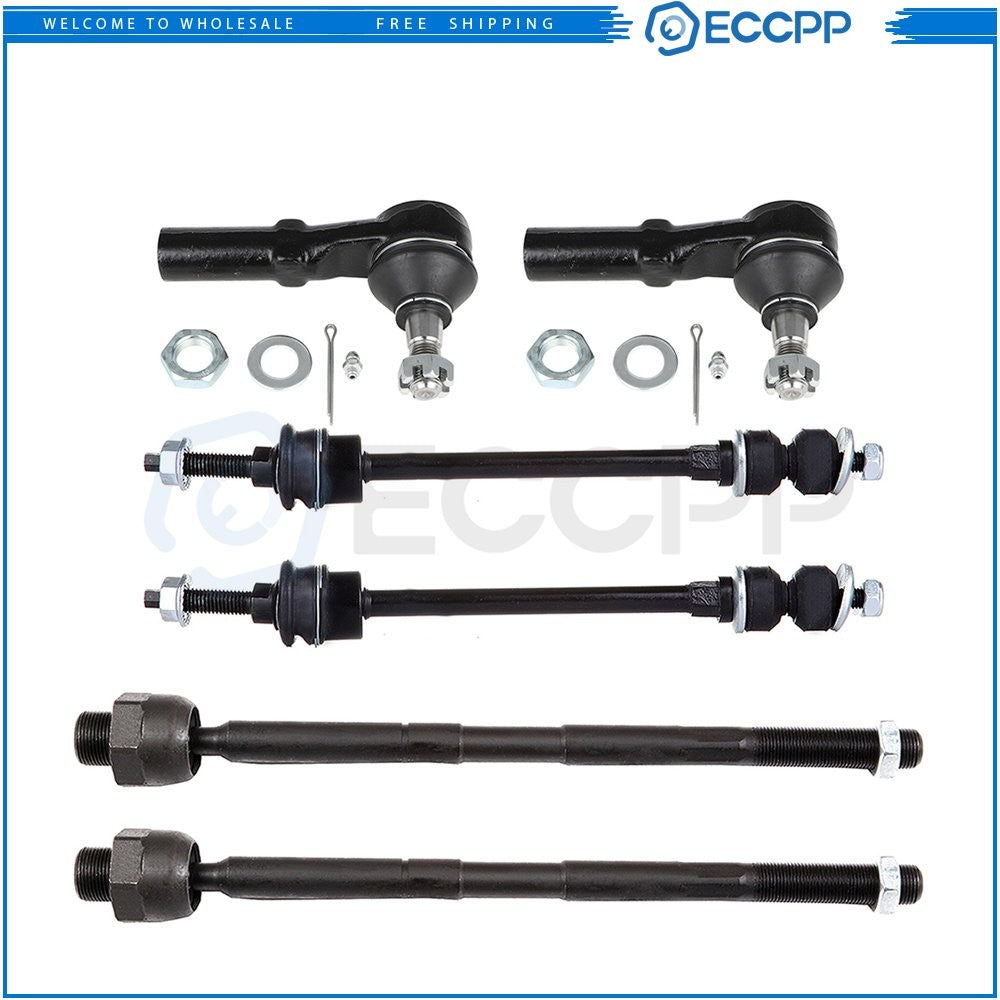 Front Steering Sway Bar Inner Outer Tie Rod End Suspension For 02 Dodge Ram 1500 6B93BC-57