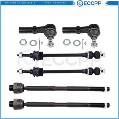 Front Steering Sway Bar Inner Outer Tie Rod End Suspension For 02 Dodge Ram 1500 6B93BC-57