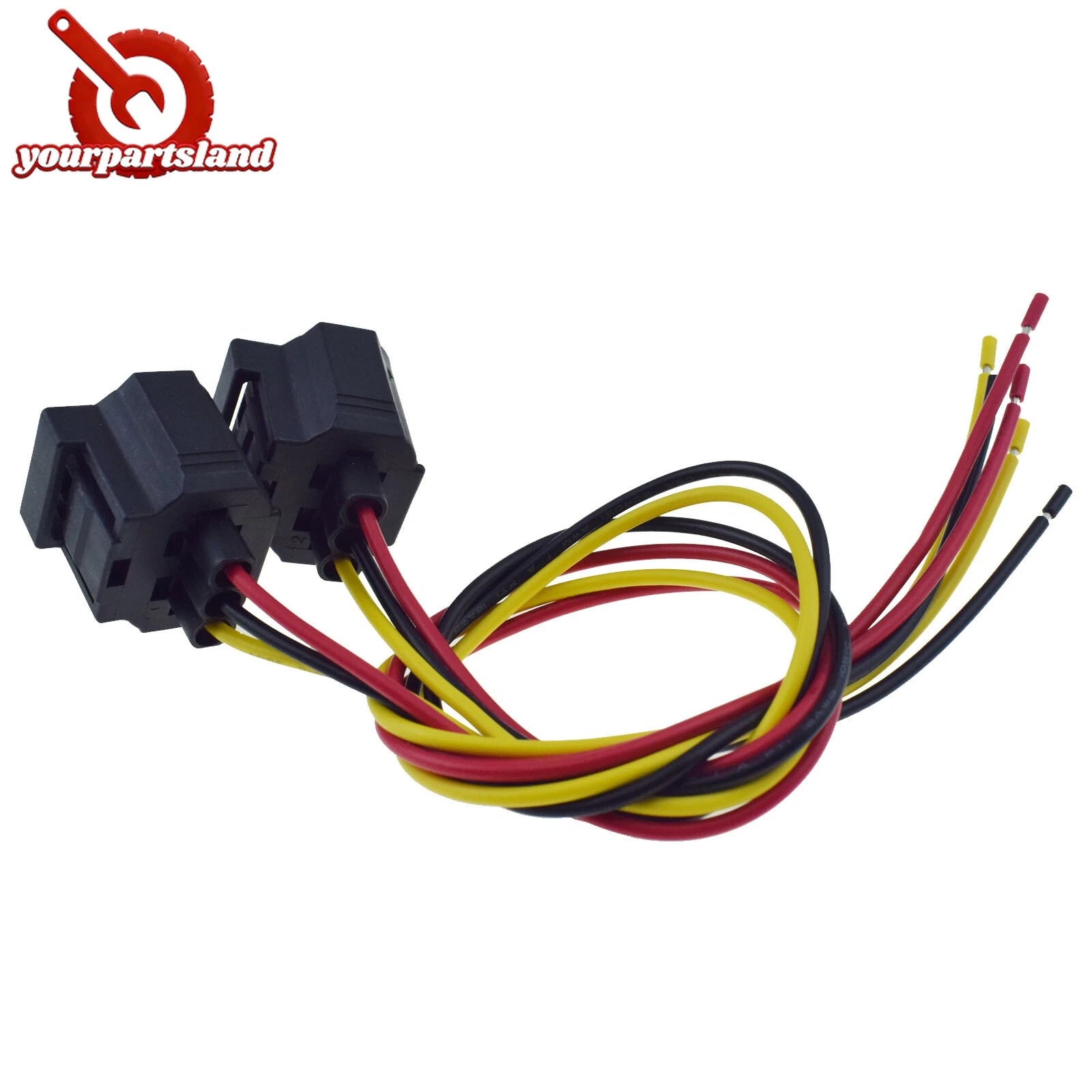 For Ford 6G Alternator Connector Plug 3 Wire Pigtail Plug Harness 2PCS WPT118 6B93BC-57