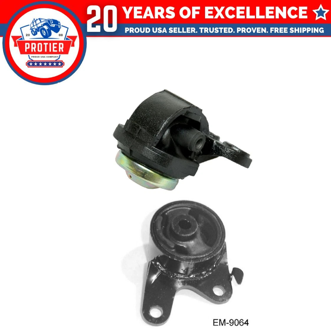 Motor & Trans Mount Set for 1989 - 1992 Ford Probe 2.2L for Manual w/ Turbo 6B93BC-57