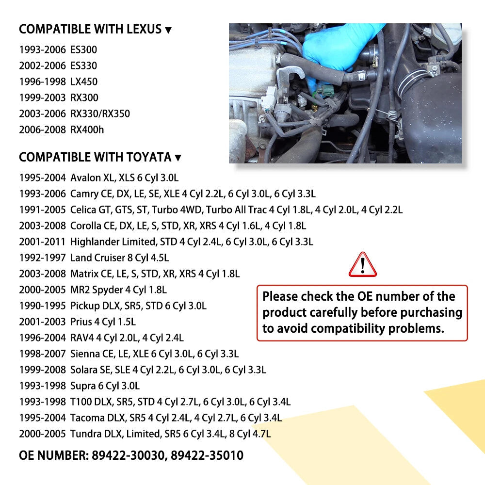 Coolant Temperature Sensor Water Sender Temp For Toyota 4Runner Tundra Tacoma 6B93BC-57