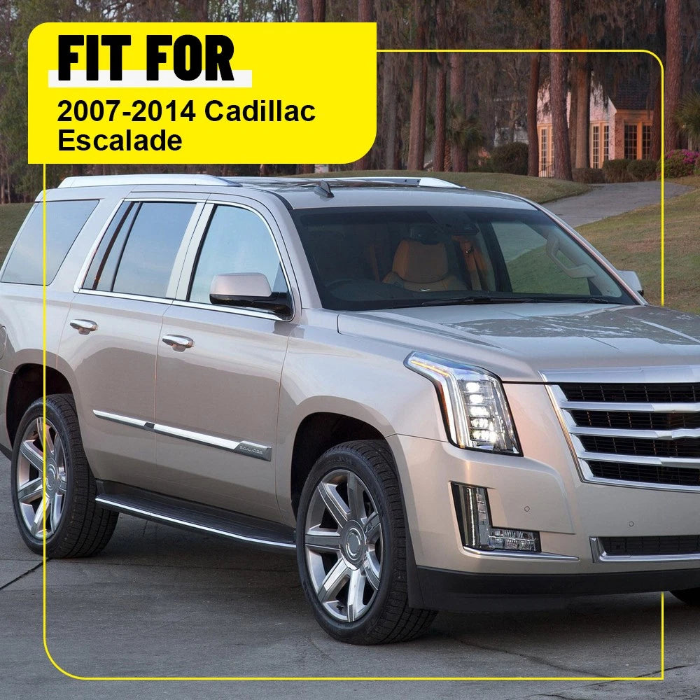 4pcs Set Chrome Pillar Posts For Cadillac Escalade 2007-2014 Door Trim Cover Kit 6B93BC-57