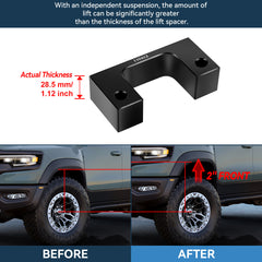 2" Front & 1.5" Rear Leveling Lift Kit For Chevy Tahoe GMC Yukon 6 Lug 2007-2019