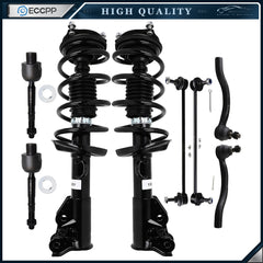 Front Struts Spring Sway Bar Links Tie Rods For 2013 2014 2015 Honda Civic No SI