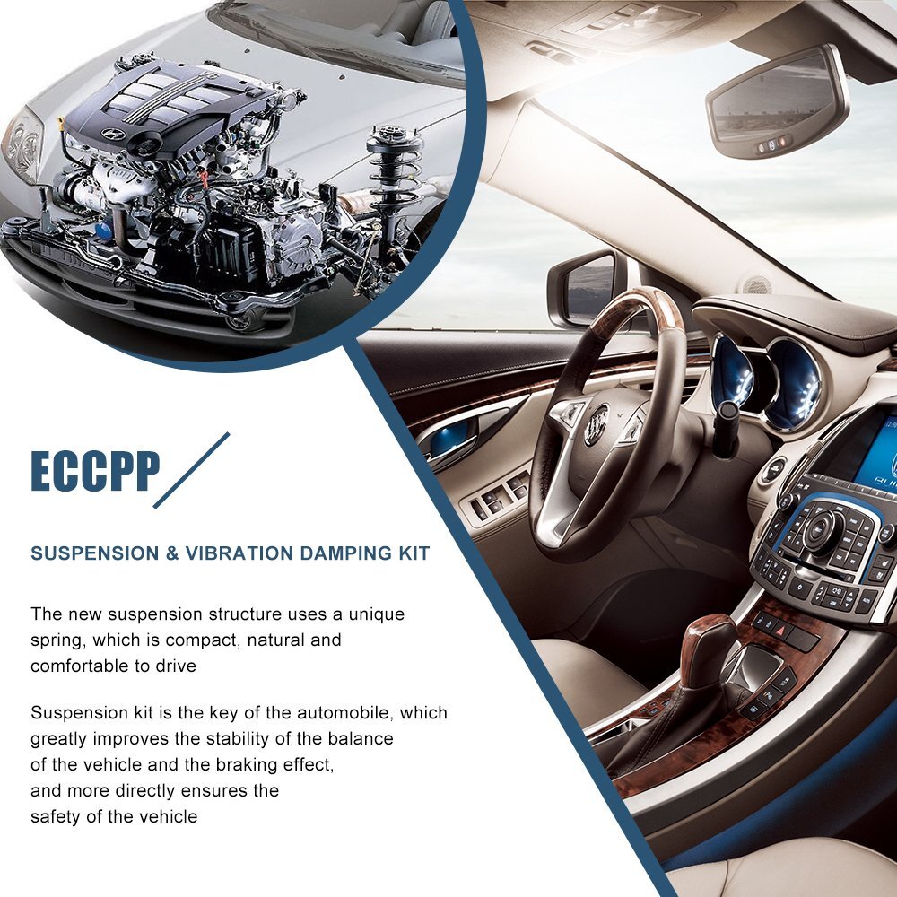 Front Complete Strut + Lower Control Arm For Nissan Sentra 2002-2006 6B93BC-57