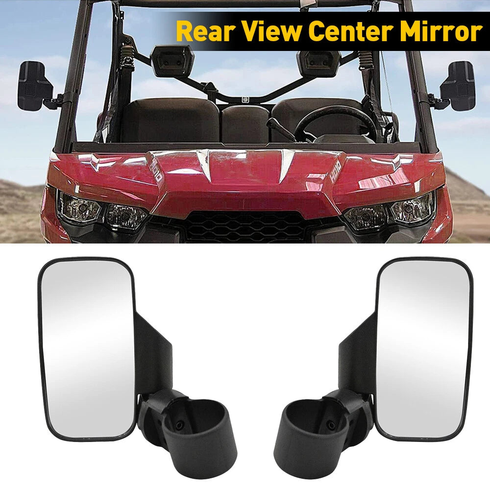 UTV Rear View Side Set Mirrors For Polaris Ranger XP RZR Crew 570 800 900 1000 6B93BC-57