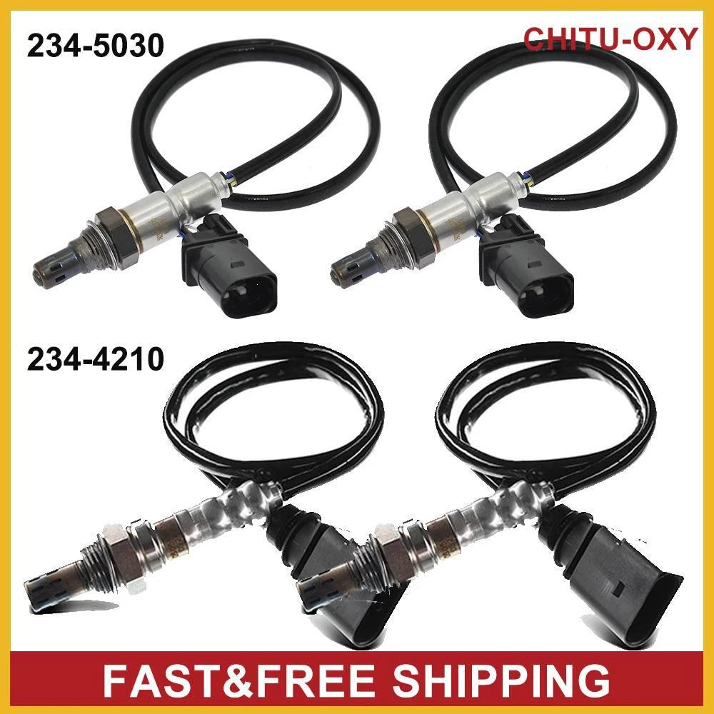 4x Up&Down O2 Oxygen Sensor for Audi A4 A6 A7 Quattro Q5 S4 S5 234-5030 234-4120 6B93BC-57