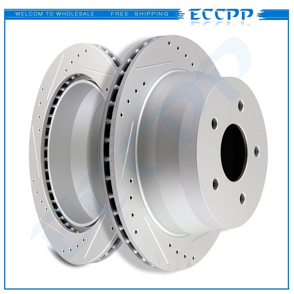 Rear Brake Disc Rotors For Chevrolet Blazer GMC Sonoma Oldsmobile Bravada Drill 6B93BC-57