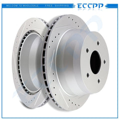 Rear Brake Disc Rotors For Chevrolet Blazer GMC Sonoma Oldsmobile Bravada Drill 6B93BC-57