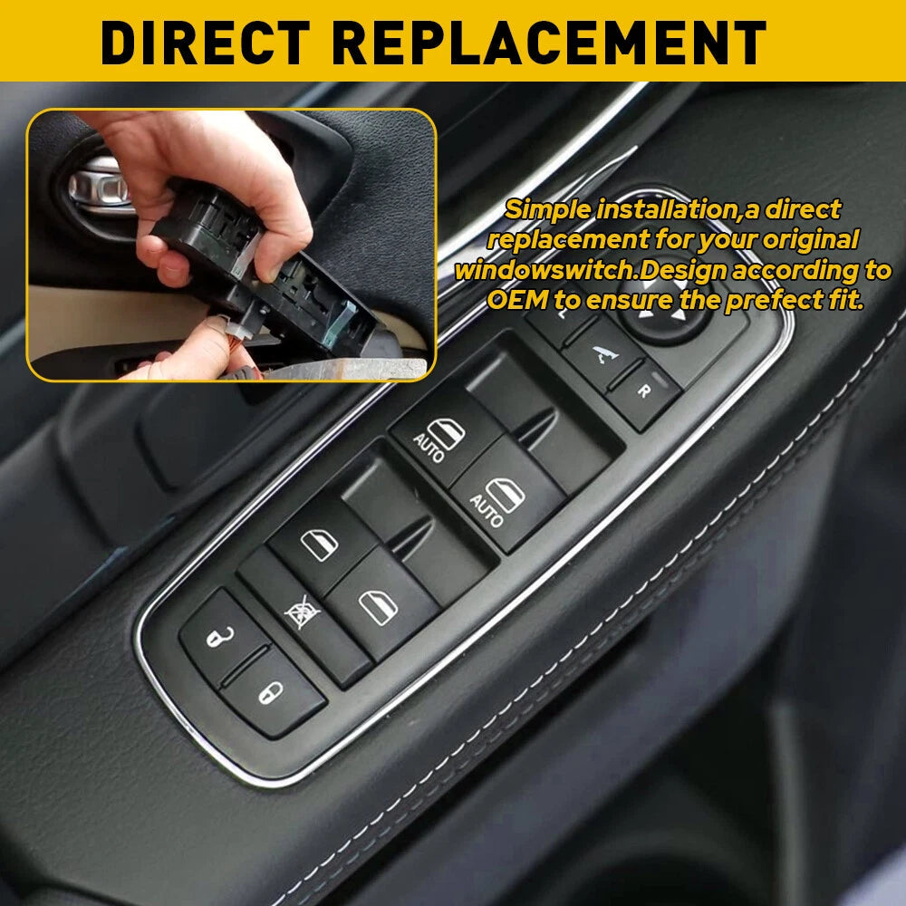 Front Door Power Window Control Switch Fit 2013-2016 Dodge Ram 1500 2500 3500 US 6B93BC-57