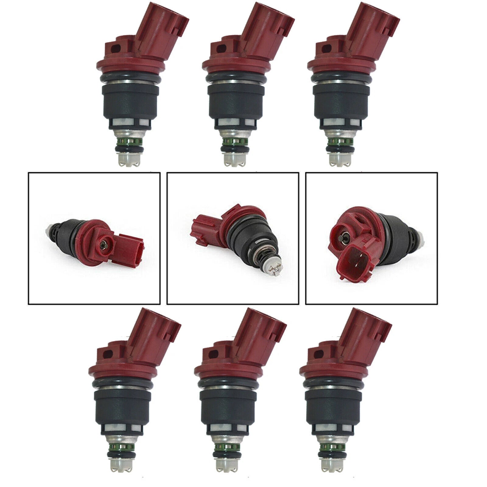 6x Fuel Injector For Nissan 200SX Sentra Maxima Altima 16600-RR544 16600-67U00 6B93BC-57