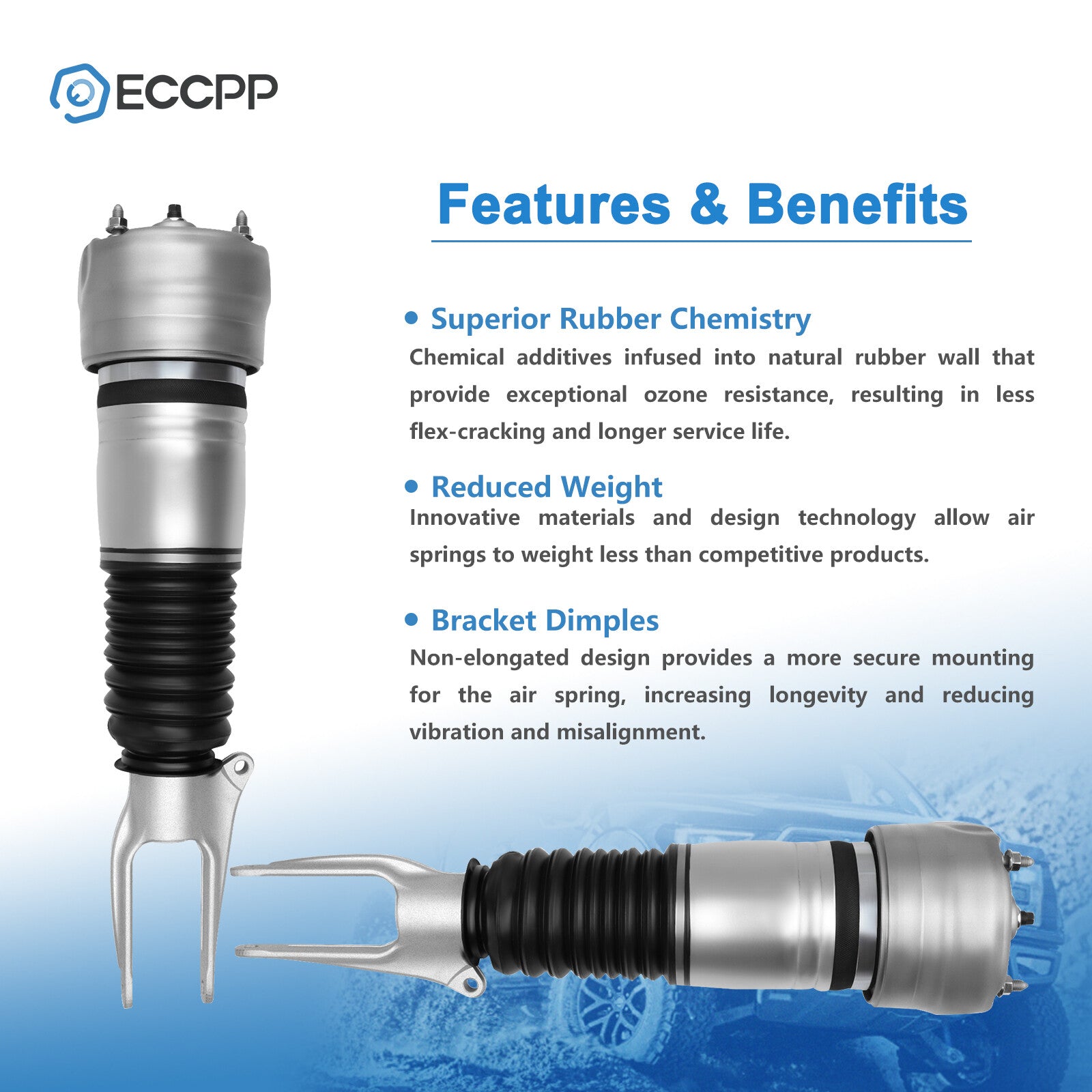 For Porsche Panamera GTS Turbo S 4S 2010-2013 Front Air Suspension Shocks Pair 6B93BC-57