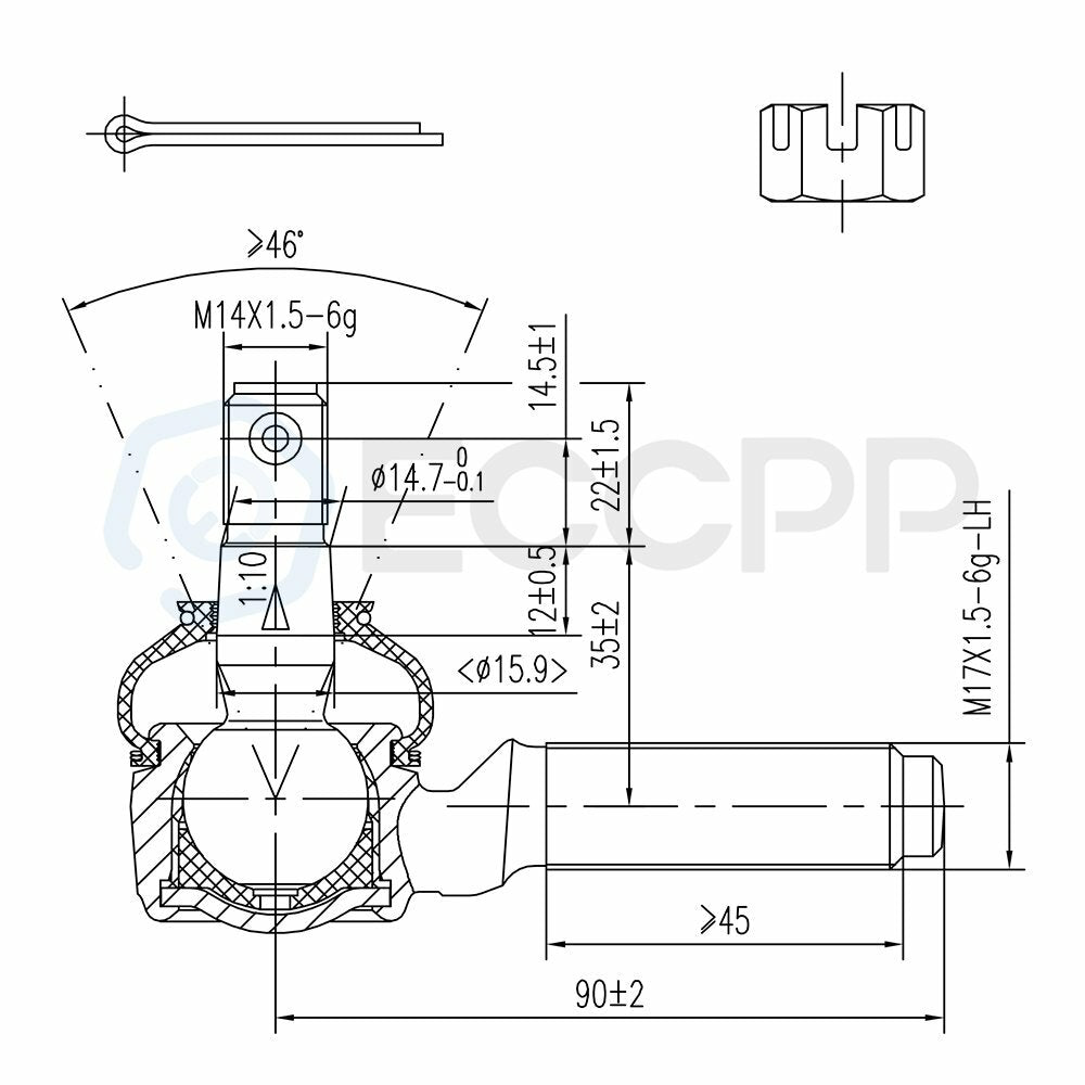 12pcs For 1989-1995 Toyota Pickup RWD Front Tie Rod Ends Center Link Ball Joints 6B93BC-57