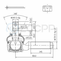 12pcs For 1989-1995 Toyota Pickup RWD Front Tie Rod Ends Center Link Ball Joints 6B93BC-57